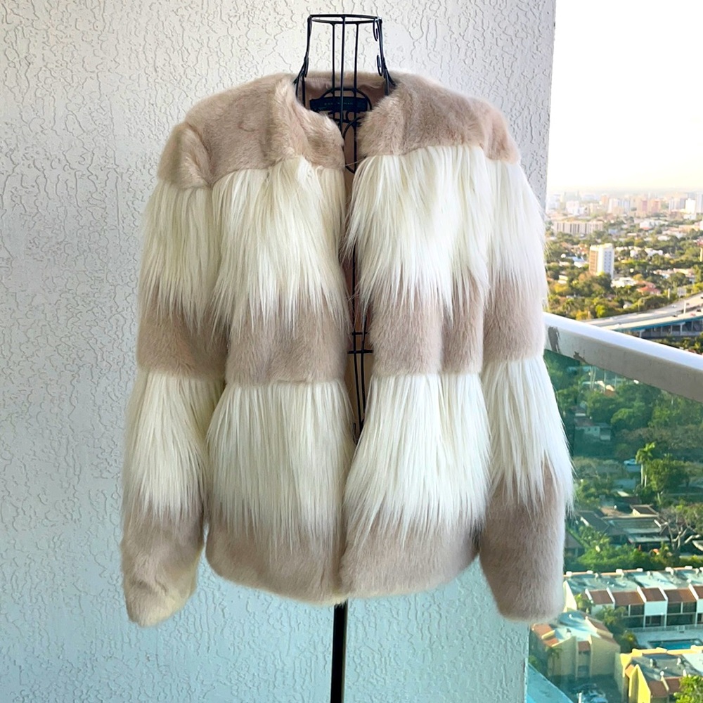 Faux fur coat